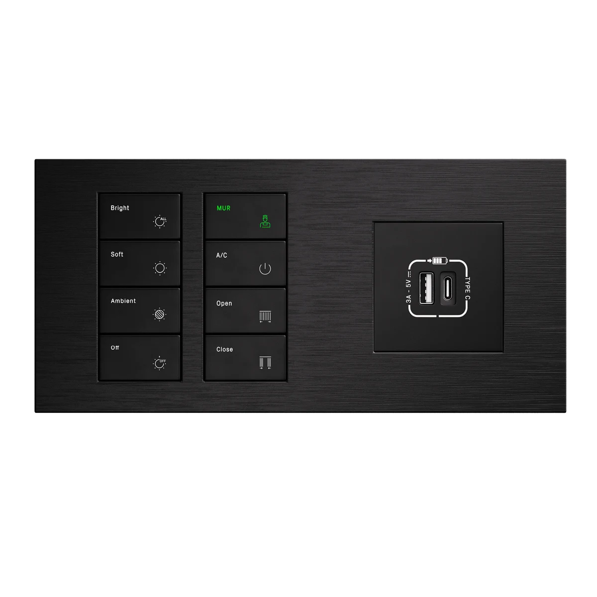 Roomio Lineo double frame with USB module
